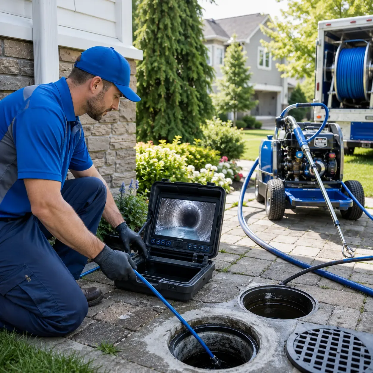 Outdoor drain cleaning professionals serving Erin, NY